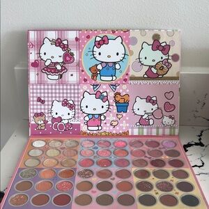 54 Color Pink Cute Eyeshadow Palette w/ Mirror – Multi Finish – New